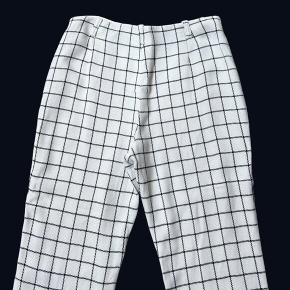 60s 70s vintage Jack Winter cigarette pants checkered pattern high rise crop. - Picture 5 of 8
